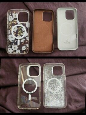 5x iPhone 13 14 15 Phone Cases Bundle Kate Spade OtterBox Velvet Caviar ESR Mag